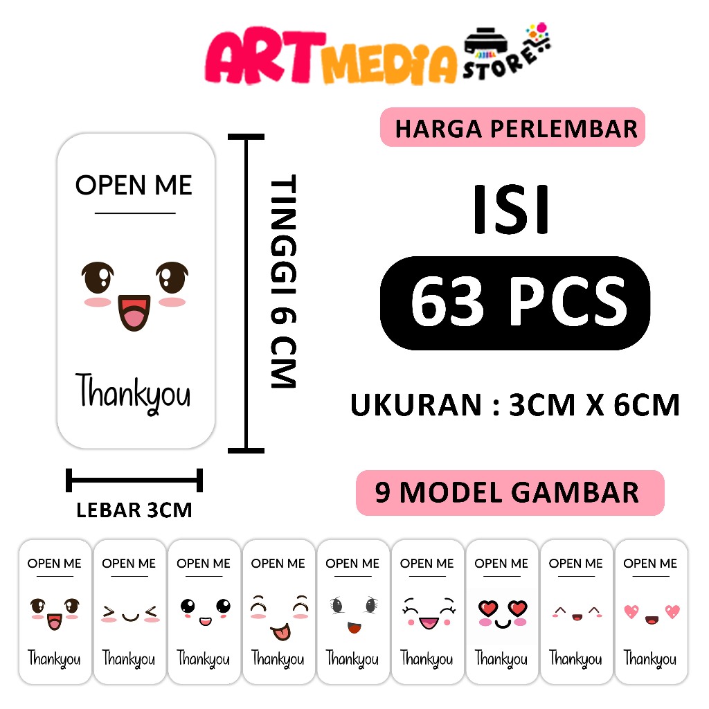 

63 pcs Label Segel Thankyou