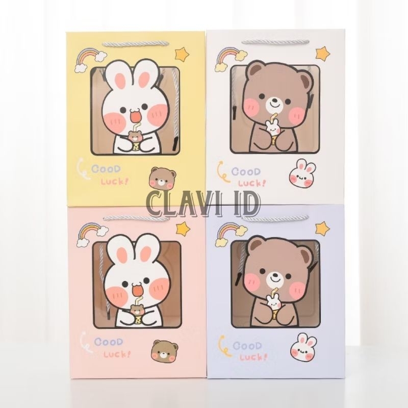 

PAOPAO Paperbag Conny & Teman Baik Cute Character Goodie Bag Tas Kado