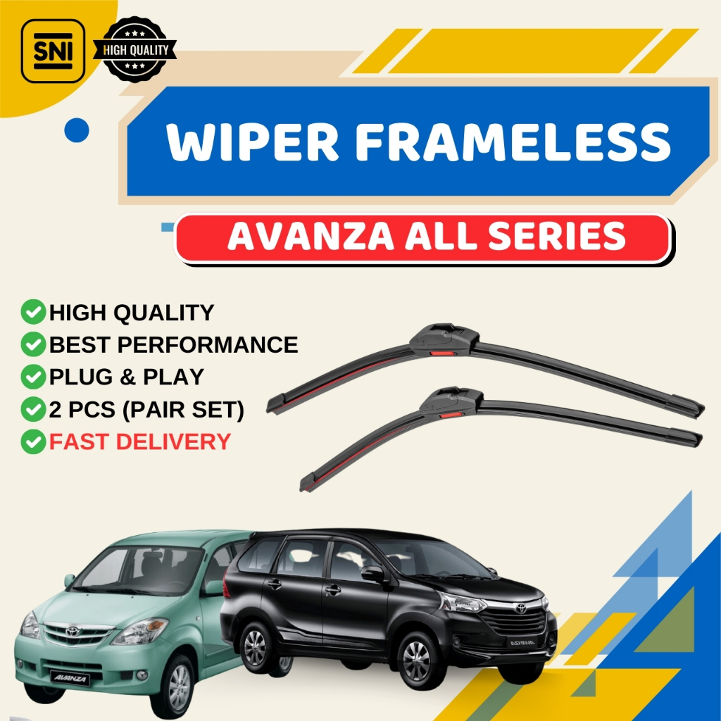 Wiper Mobil Avanza Old Karet Wifer Xenia 2012 2014 Blade Lama 2009 2016 2005 2010 2011 2013 Depan