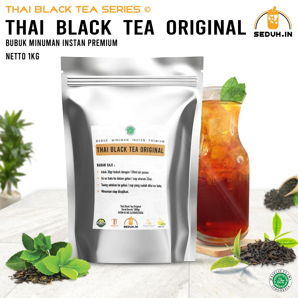 

Thai Black Tea Original 1KG /Bubuk Minuman Premium