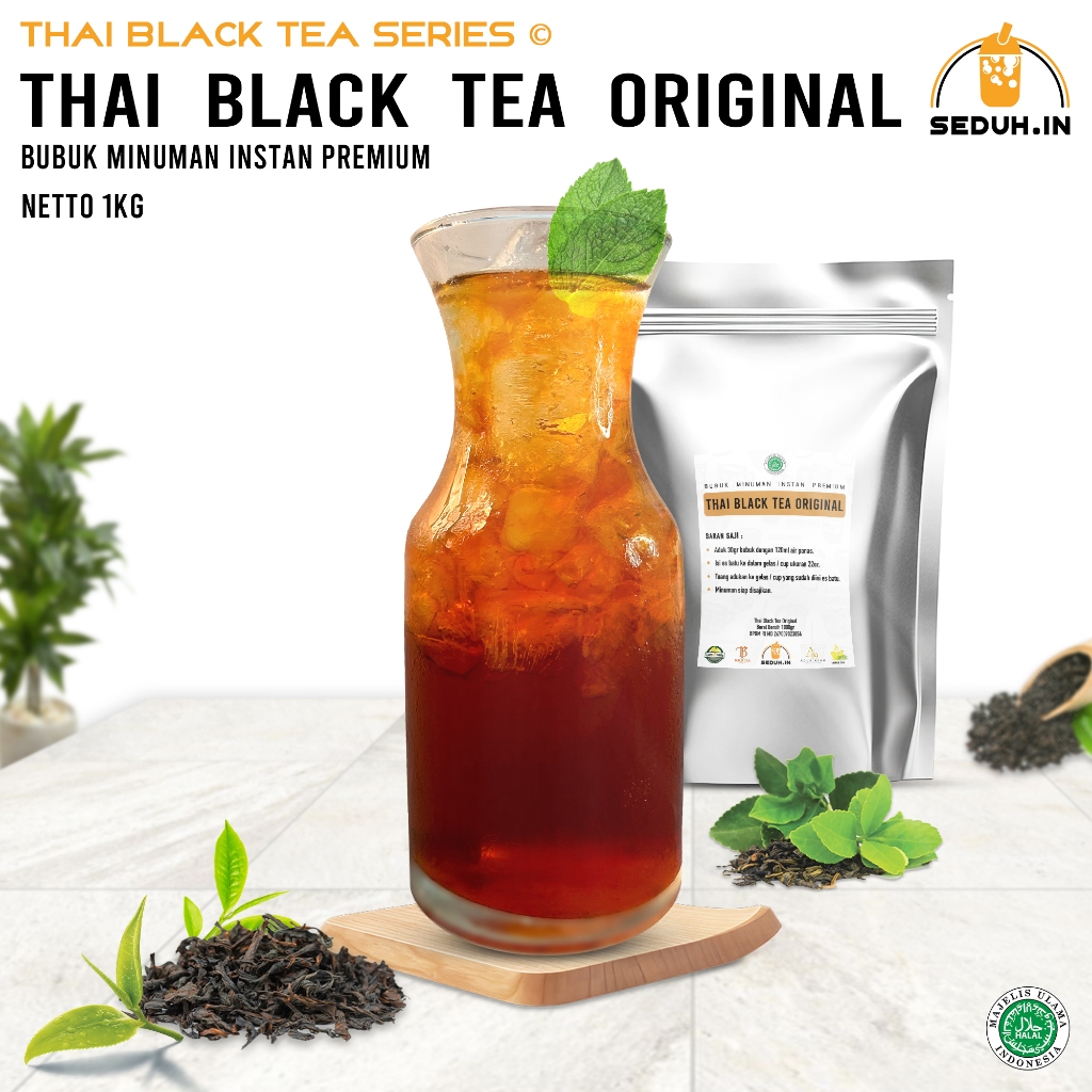 

SEDUHIN -OFFICIAL - Thai Black Tea Original 1KG /Bubuk Minuman Premium