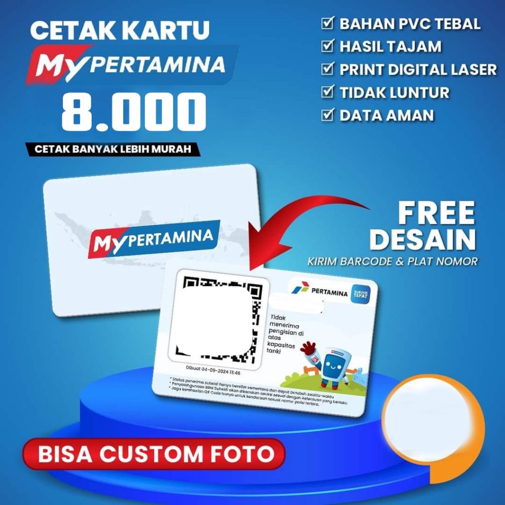 

Kartu bahan Pvc tebal / barcode / Custom Foto/Gambar Mobil