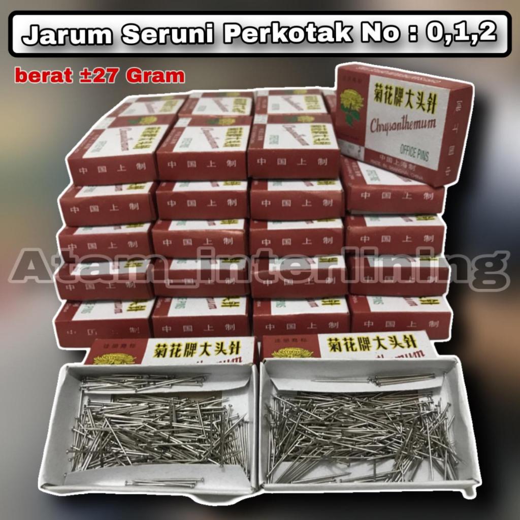 1 Kotak | Jarum Seruni No 0 1 2 | jarum paku | jarum paku panjang | jarum paku seruni | jarum pentul