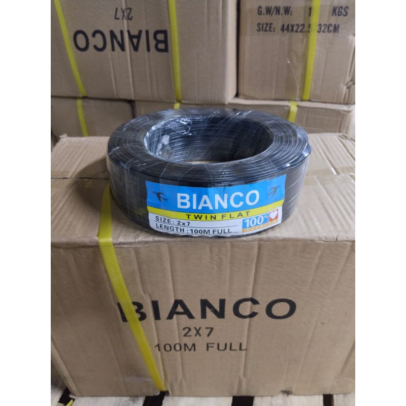 KABEL WALET SERABUT TEMBAGA 2X7 100M KABEL TWITTER KABEL WALET KABEL TWIN FLAT