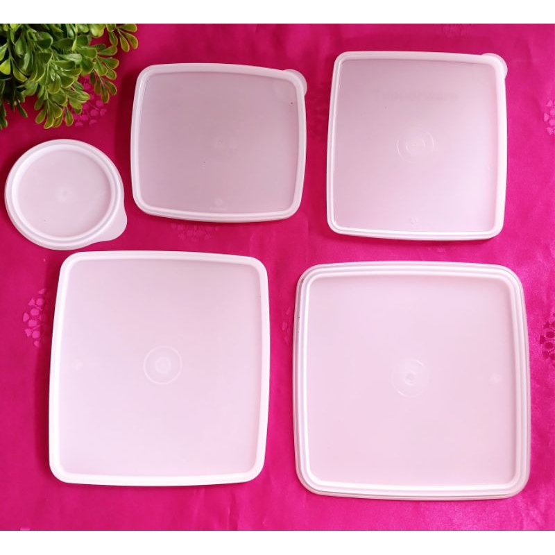 Tupperware tutup kotak/ square round,tutup rantang,large square away,square away, tutup gelas