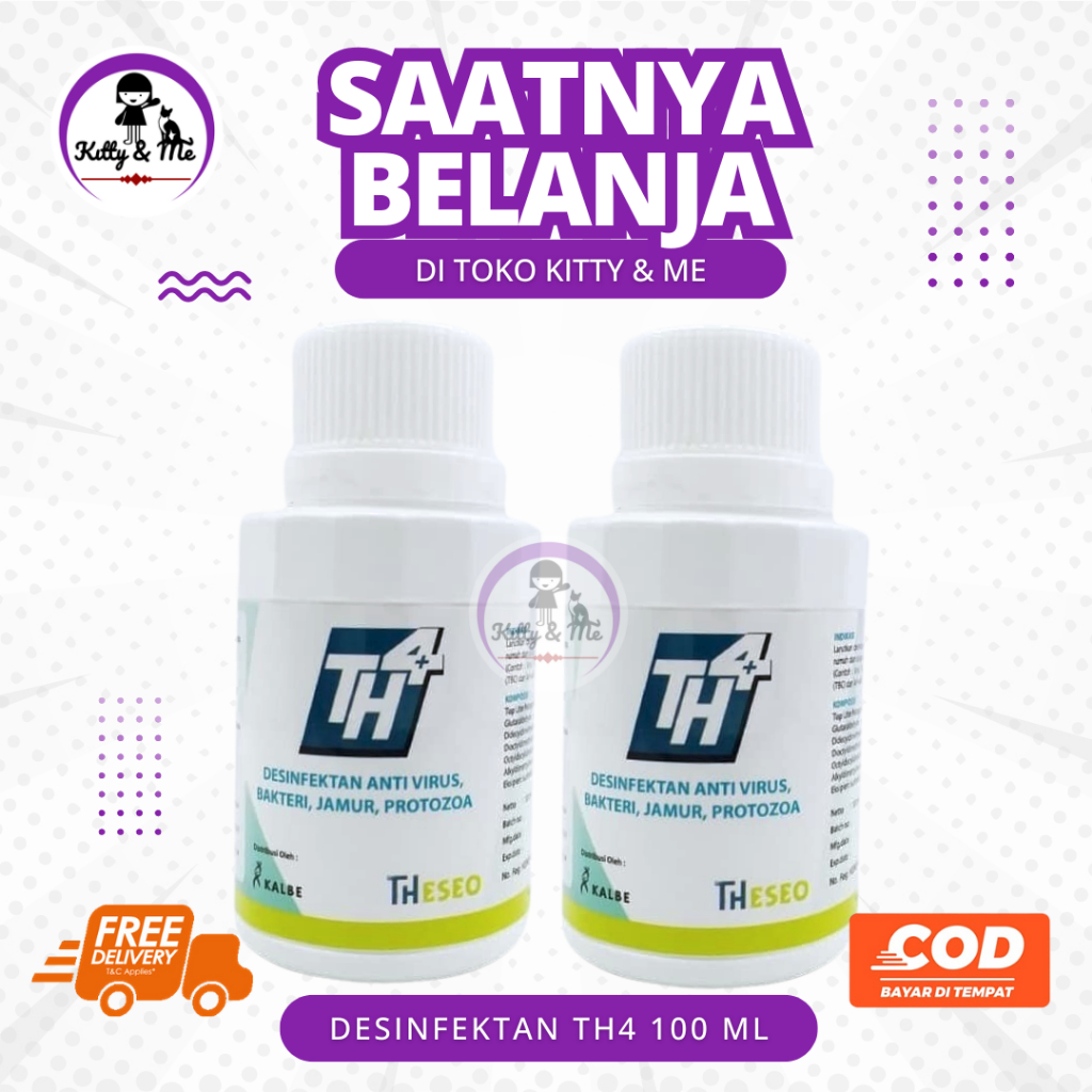 DESINFEKTAN TH4 100 ML - Desinfektan dan insektisida ampuh