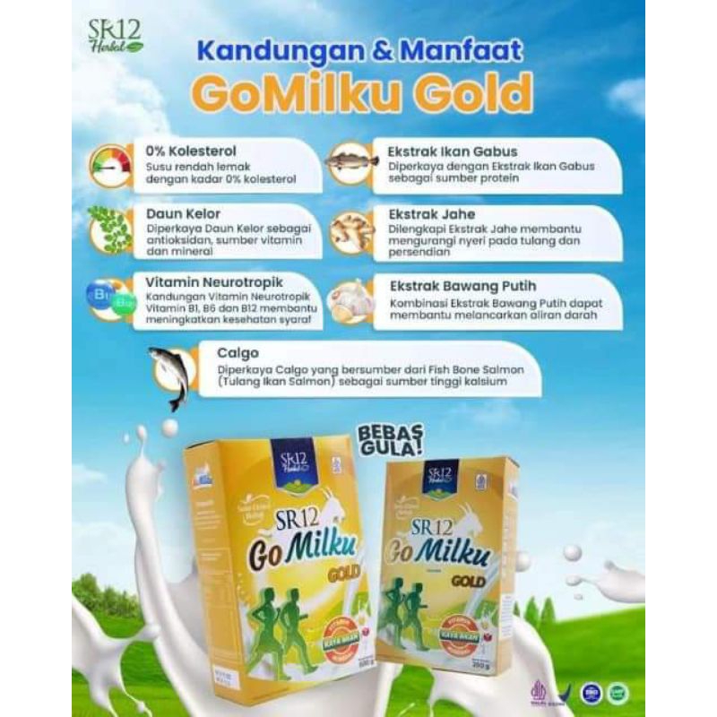 

SR12 GOMILKU GOLD SUSU KAMBING ETAWA HERBAL BPOM MEDAN