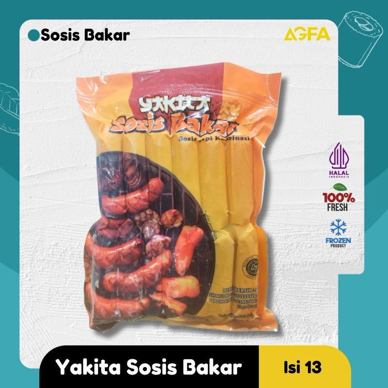 

Yakita Sosis Bakar Isi 13 / Sosis Bakar 500 gram / Sosis Yakita / Sosis Sapi