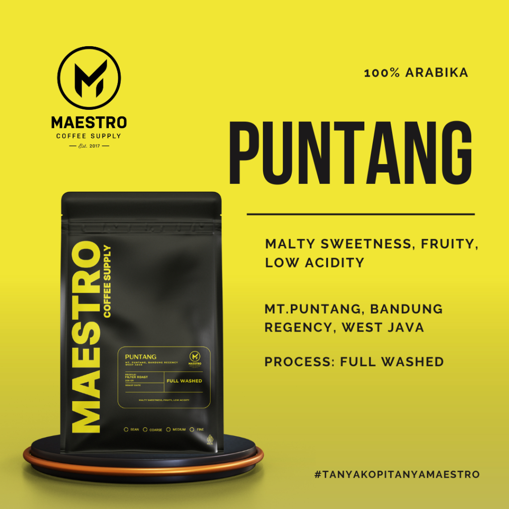 

Biji kopi arabika PUNTANG - FULL WASHED single origin roasted bean - 200 gr