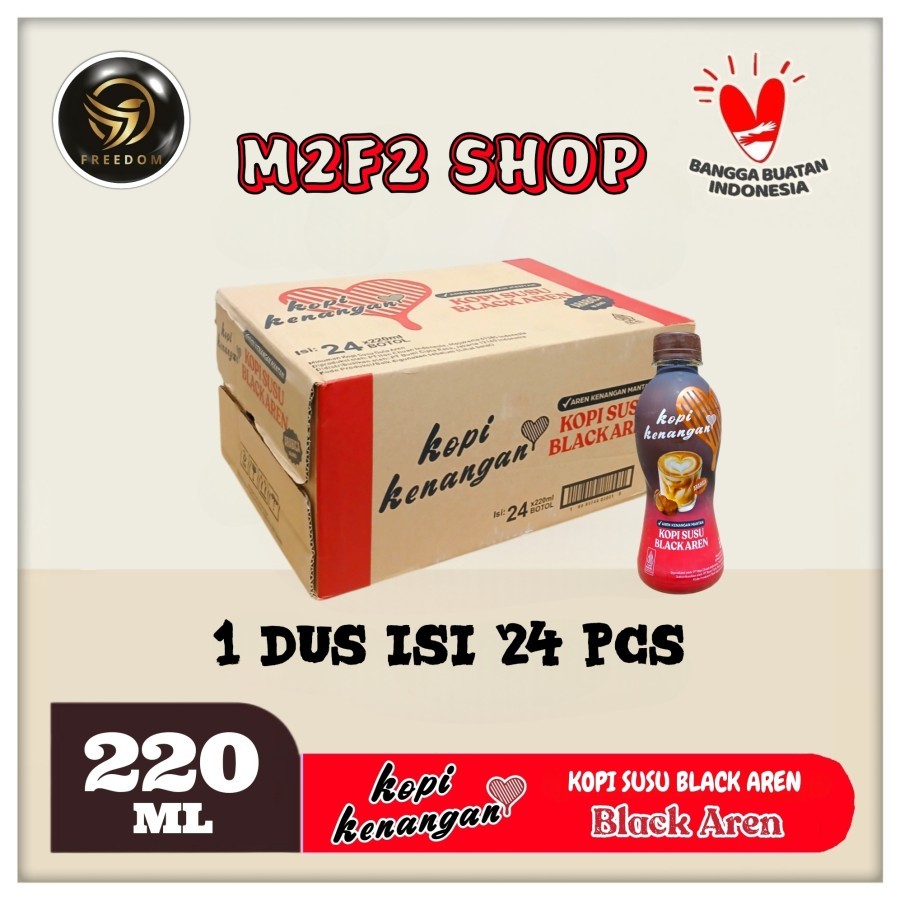 

Kopi Kenangan Black Aren With Milk & Gula Aren Pet - 220 ml (Kemasan Karton)