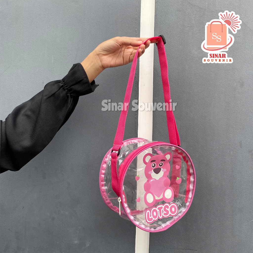 

BERRYL BAG BULAT SELEMPANG FULL MIKA SOUVENIR KADO ULTAH ANAK GRATIS HANG TAG NAMA