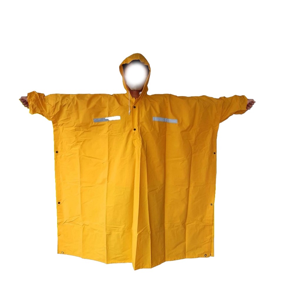 RAINCOAT PONCO JAS HUJAN TERUSAN SAFETY MANTEL KUNING PROYEK