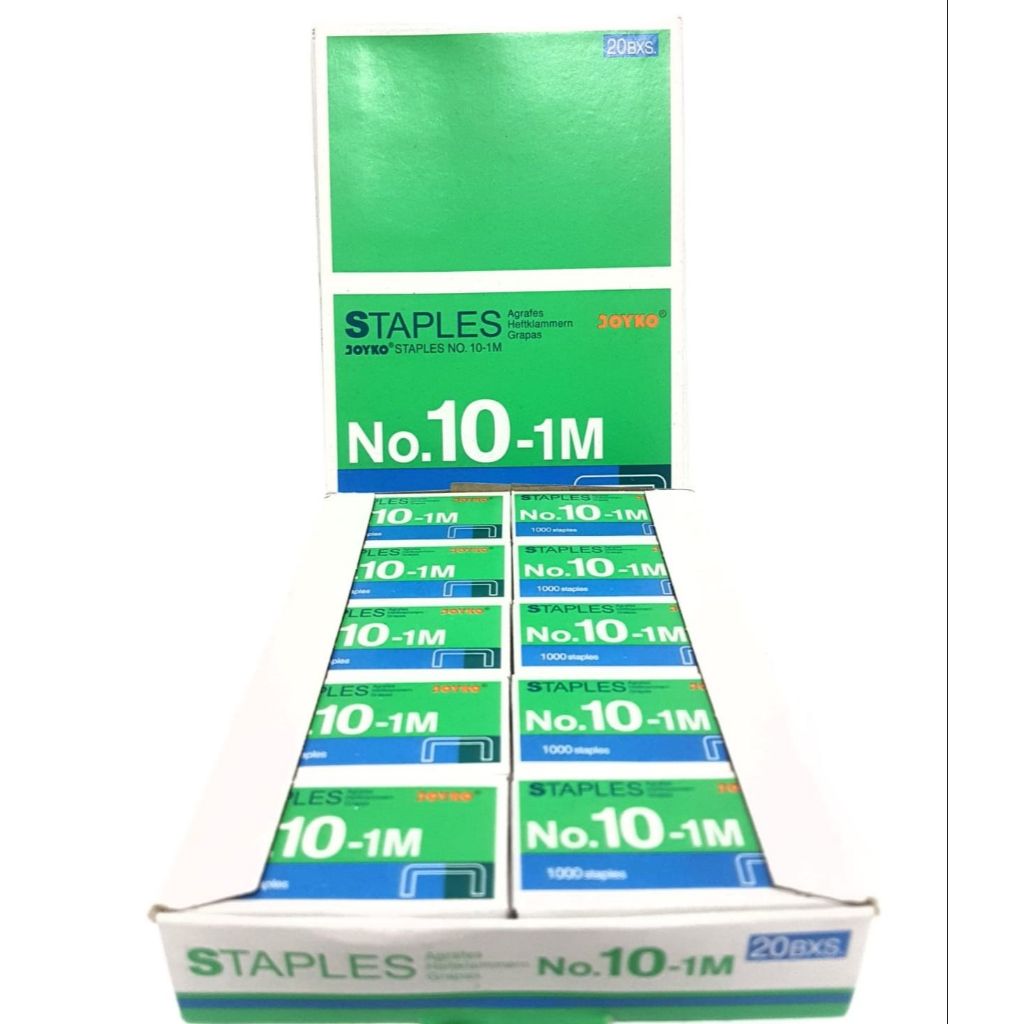 

(1PAK ISI 20KOTAK)JOYKO ISI STAPLES NO 10-1M