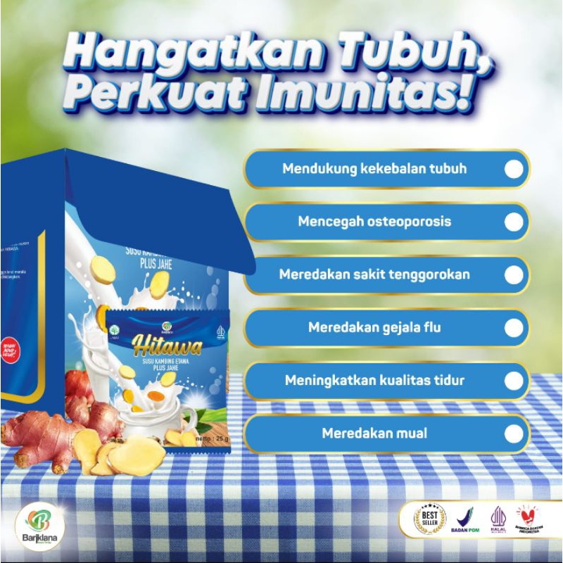 

HITAWA SUSU KAMBING ETAWA PLUS JAHE MERAH SASHET 1KG