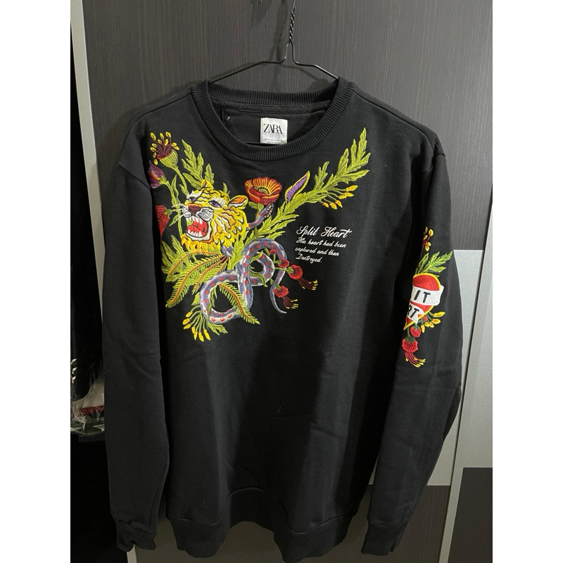 Zara Sweater Black Gravity. 100% original. Limited item. Size S. baju lengan panjang pria hitam. 2nd