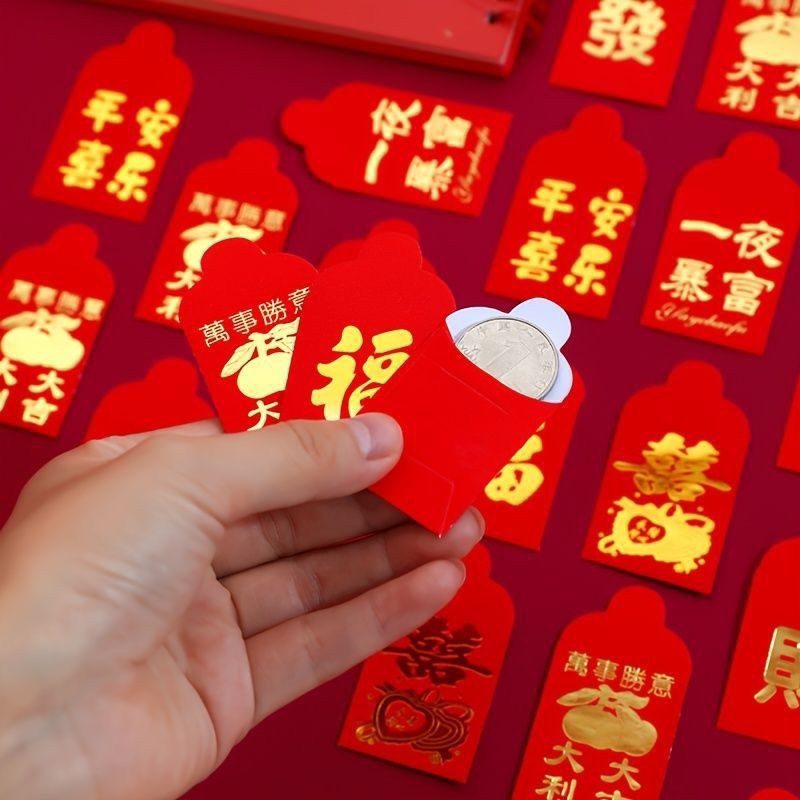 

ANGPAO MINI MERAH 3,5x4cm isi 30pcs / ANGPAO MINI POHON / HONGBAO FU MINI / ANGPAO SINCIA MINI