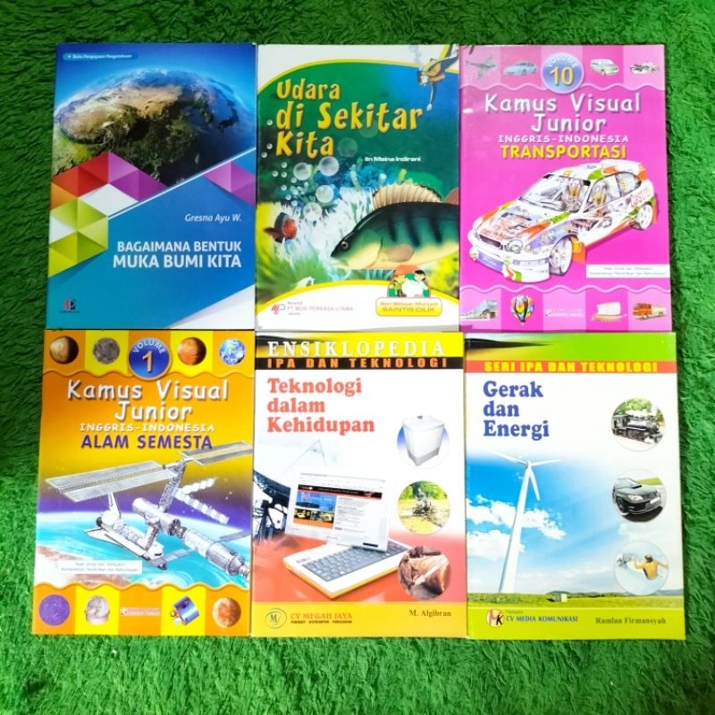ORIGINAL BUKU PENGETAHUAN BAGAIMANA BENTUK MUKA BUMI KITA UDARA DI SEKITAR KITA KAMUS VISUAL JUNIOR 
