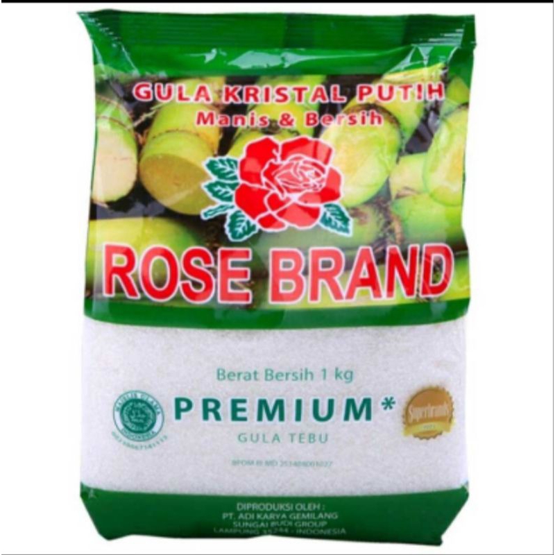 

GULA PASIR MERK ROSE BRAND 1 kg