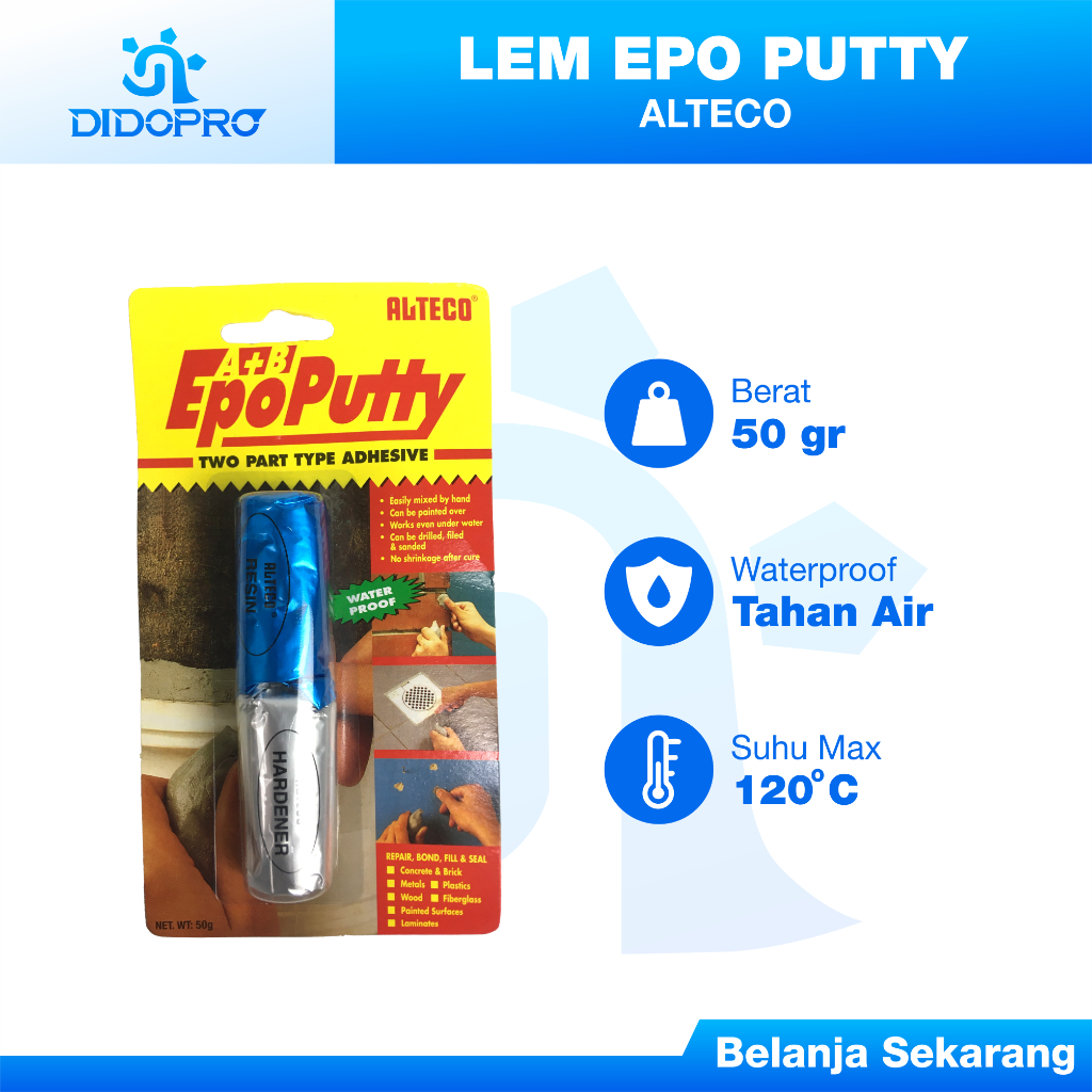 

LEM PORTING LEM KAPAL LEM DODOL ALTECO EPO PUTTY 50 GRAM