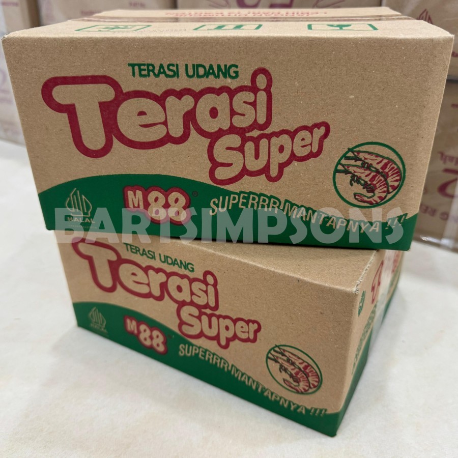 

Terasi Udang Super Merek M88 Kualitas Super Untuk Masakan per dus, Sambal