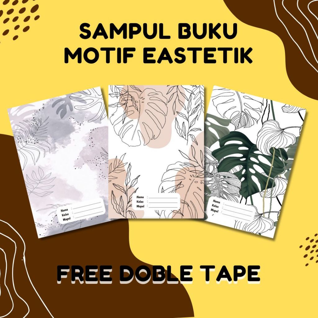 

SAMPUL BUKU TULIS CUSTOM NAMA, KELAS DAN MAPEL SIDU CAMPUS BIGBOSS MOTIF ESTETIK (ISI 10 PCS) FREE DOBLE TAPE