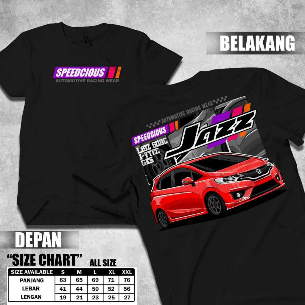 Kaos Racing Baju Mobil JDM HONDA JAZZ GK5 Modifikasi Terbaru Taurus Store Automotive Racing Wear 25