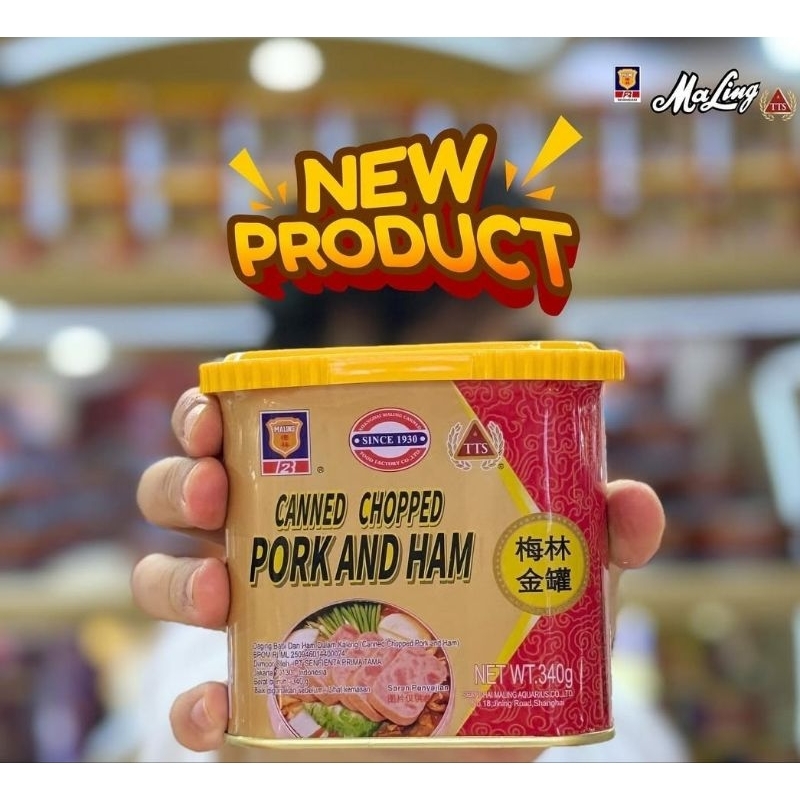 

Tts Chopped Pork And Ham. Maling babi cincang dan ham merk TTS (340 gr)