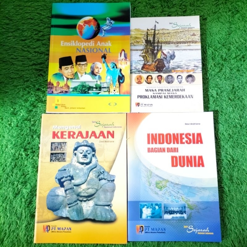 ORIGINAL BUKU PENGETAHUAN ENSIKLOPEDI ANAK NASIONAL SEJARAH INDONESIA MASA PRASEJARAH SAMPAI MASA PR