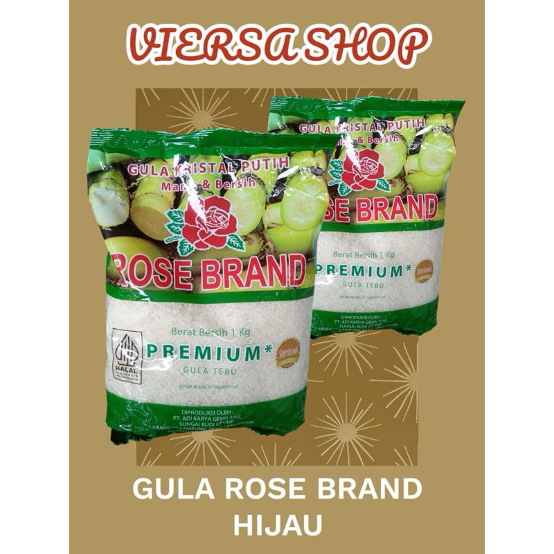 

ViersaShop Gula Kristal Putih Rose Brand Premium Gula Tebu