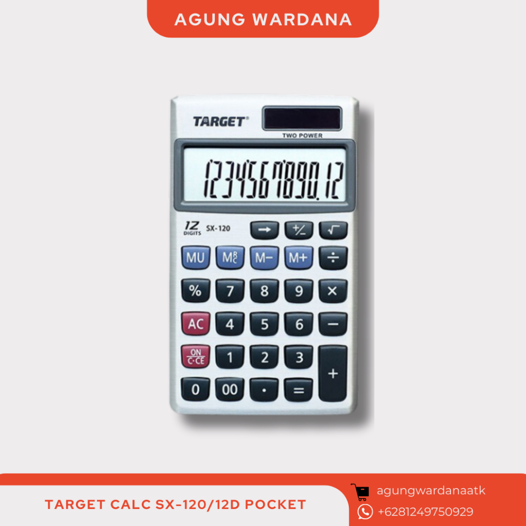 

KALKULATOR TARGET SX-120/12D POCKET
