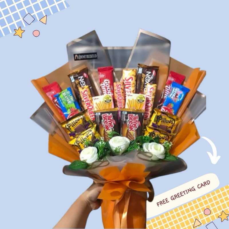 

Bucket Snack / Kado Ulang Tahun Wisuda Lamaran / Hadiah Birthday Spesial Murah Premium With Mawar