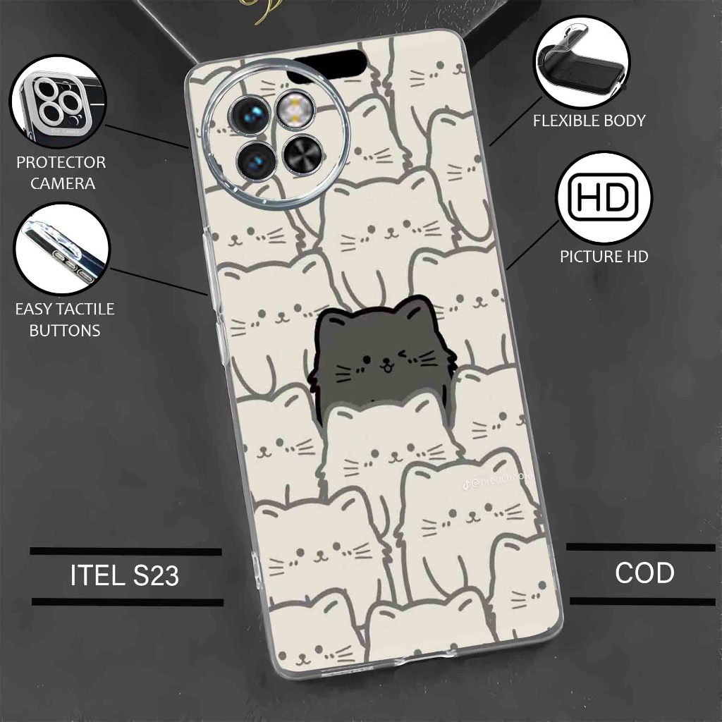 Case ITEL S23 Terbaru - Casing Itel S23 - Softcase karet motif gambar ( KCNG ) - Kesing Hp - Silikon