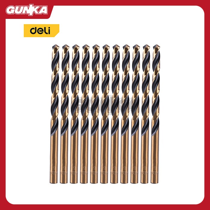 Hss Drill Bit (ø5mm) DELI EDH-MHZ050-E1 - Mata Bor Besi untuk Plat Metal & Stainless Steel
