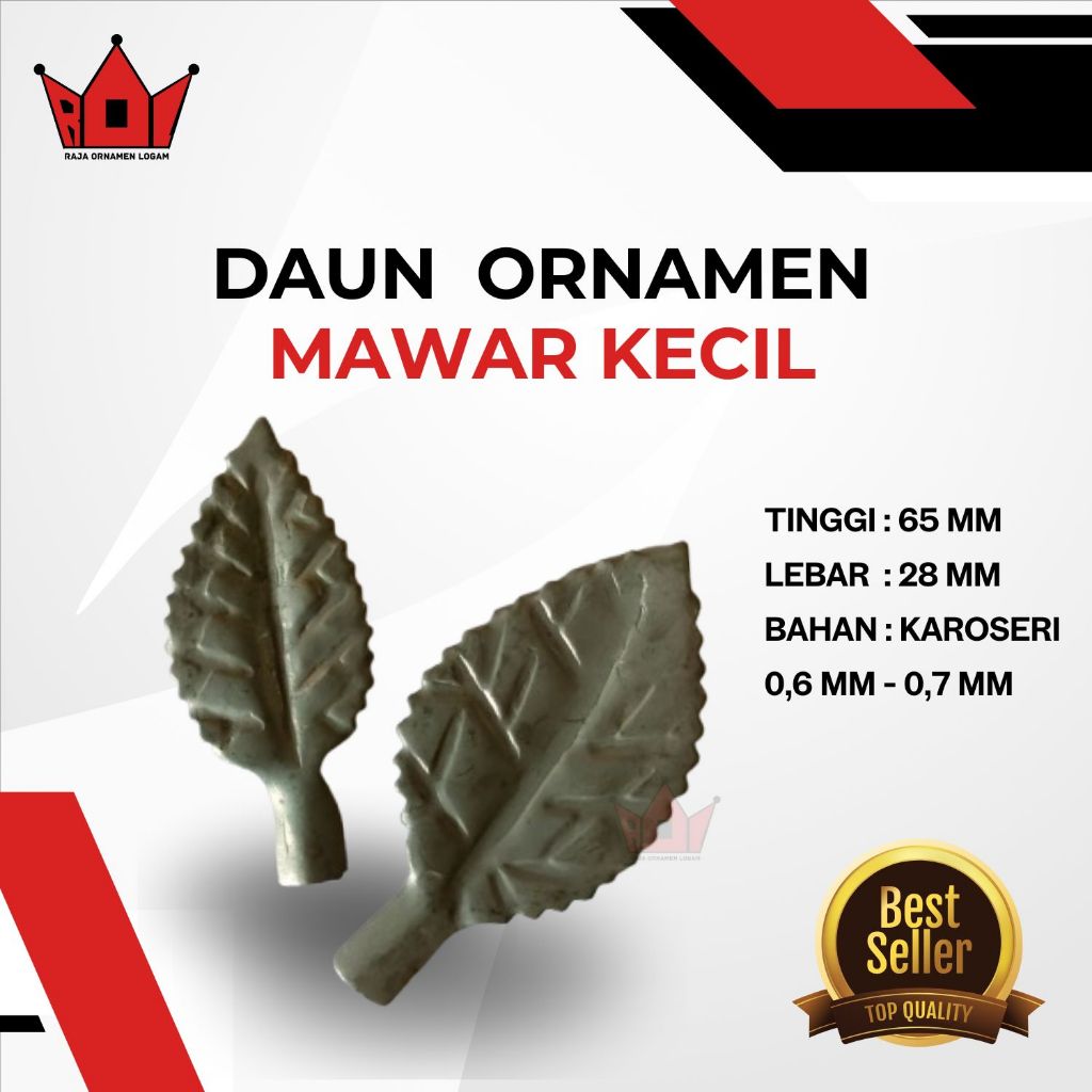 Daun mawar besi ornamen dan aksesoris tralis