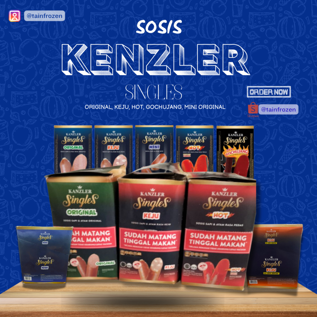 

Sosis KANZLER Singles 780g per BOX isi 12