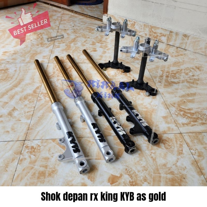 shok shockbreker shock skok depan rx king KYB as gold full set segitiga