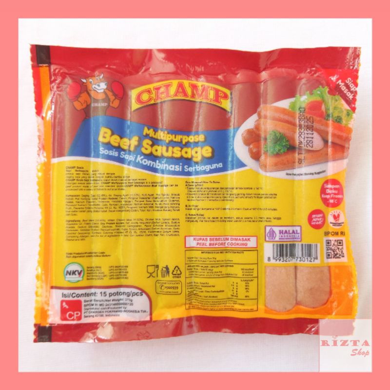 

Sosis Sapi Champ 375gr