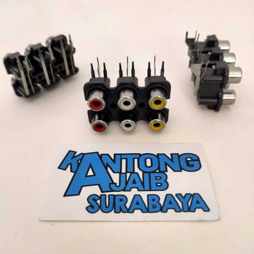 Soket RCA 6pin Soket RCA 6 Lubang Socket RCA 2x3 6pin Bell PCB Tancap 3871
