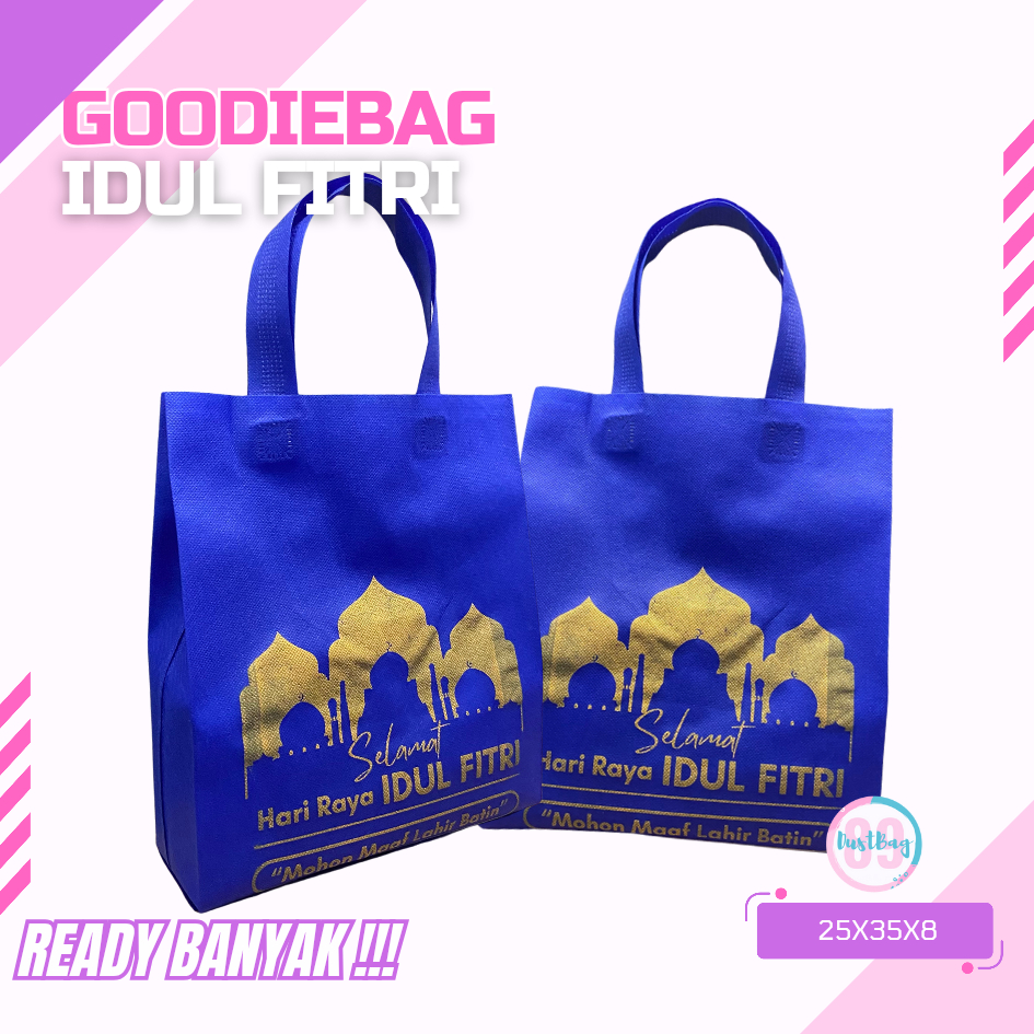 

Goodiebag Hampers Selamat Hari Raya Idul Fitri Ready Stok Banyak Siap Kirim tali press 25x35x8
