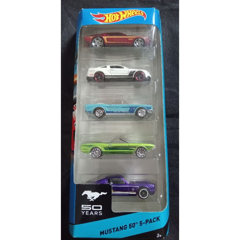 HOT WHEELS MUSTANG 50TH YEARS 5-PACK CITY 2010 FORD MUSTANG 63 MUSTANG II CONCEPT 65 MUSTANG 69 FORD