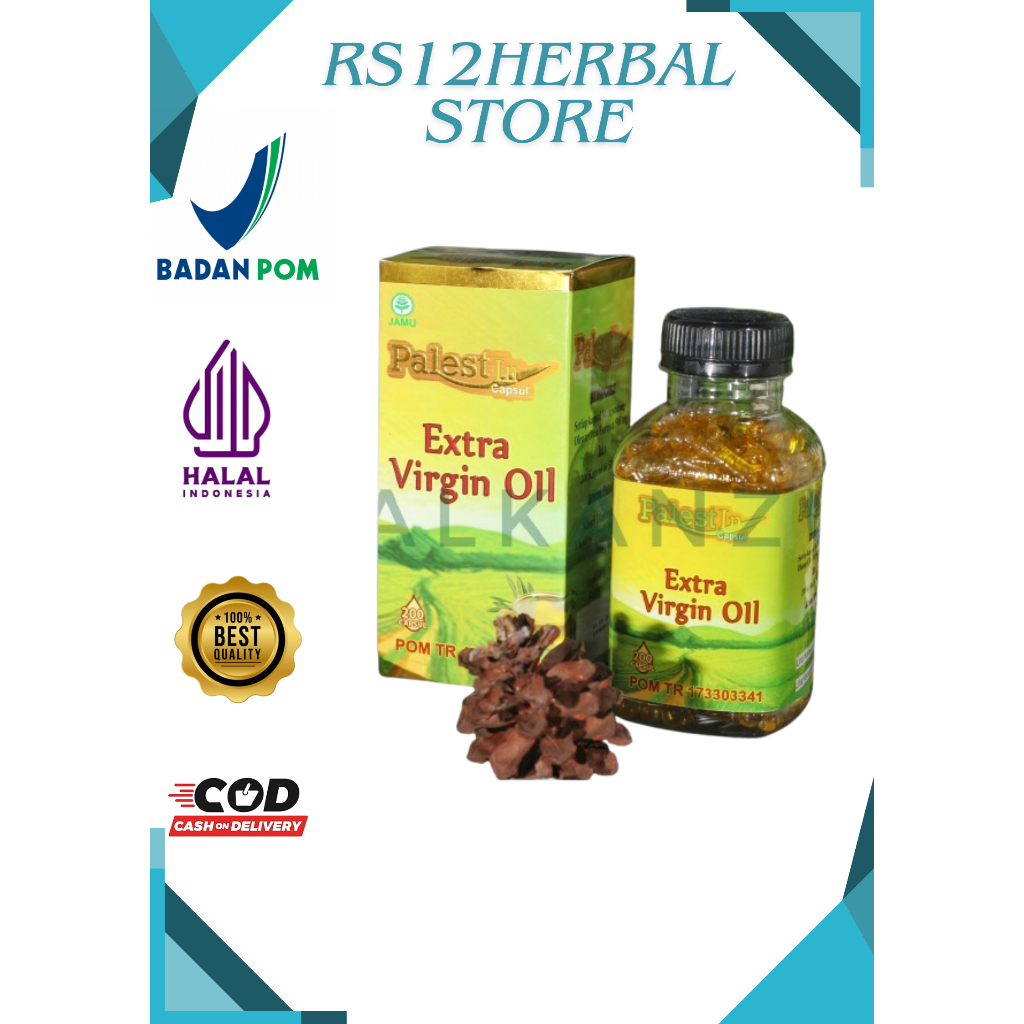 Minyak Zaitun PalestIn 100 kapsul | Extra Virgin Oil original