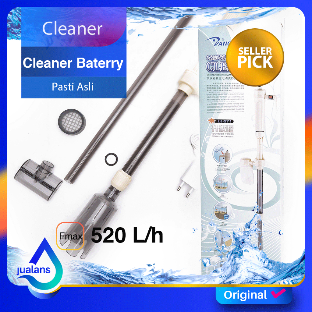 Elektrik Vacum Cleaner AquariumSIphon Penguras Penyedot Air Aquarium Baterai