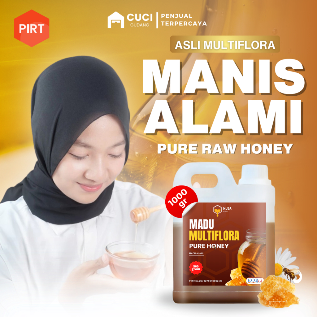Madu Penggemuk Badan Bpom Asli 100% Tanpa Campuran Murni Obat Diabetes Kolesterol Gula Darah Asam Ur