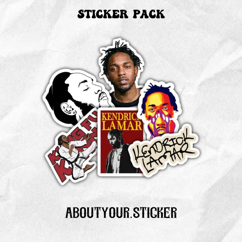 

STICKER PACK KENDRICK LAMAR isi 6pcs