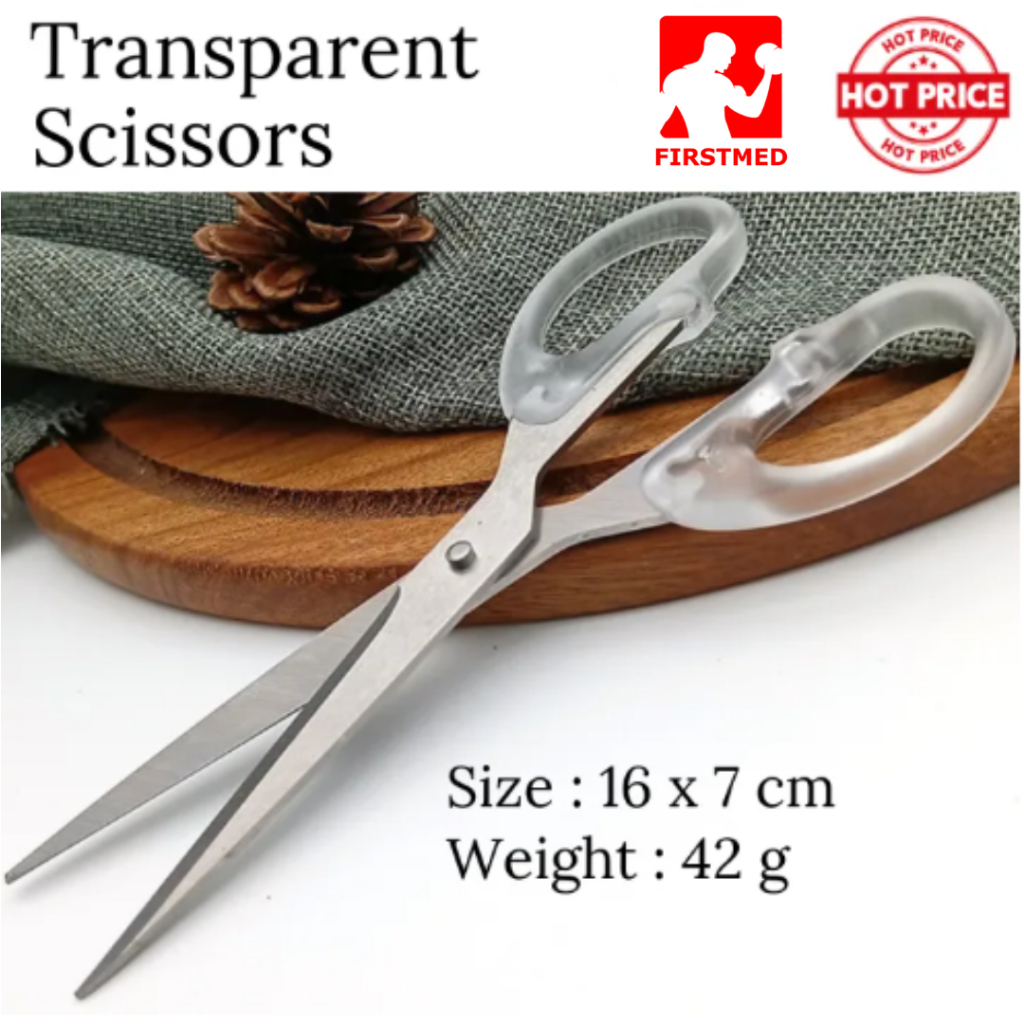 

Gunting Stainless Steel | Gunting Kertas Aesthetic Transparan Scissors Scrapbook | Gunting Besar