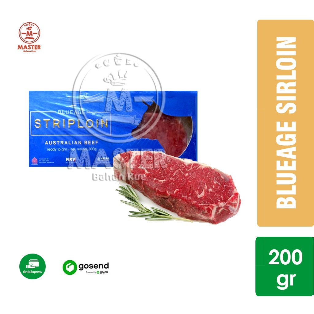 

Beef Sirloin Steak BLUEAGE AUS Halal Australian 200gr [KHUSUS INSTANT]