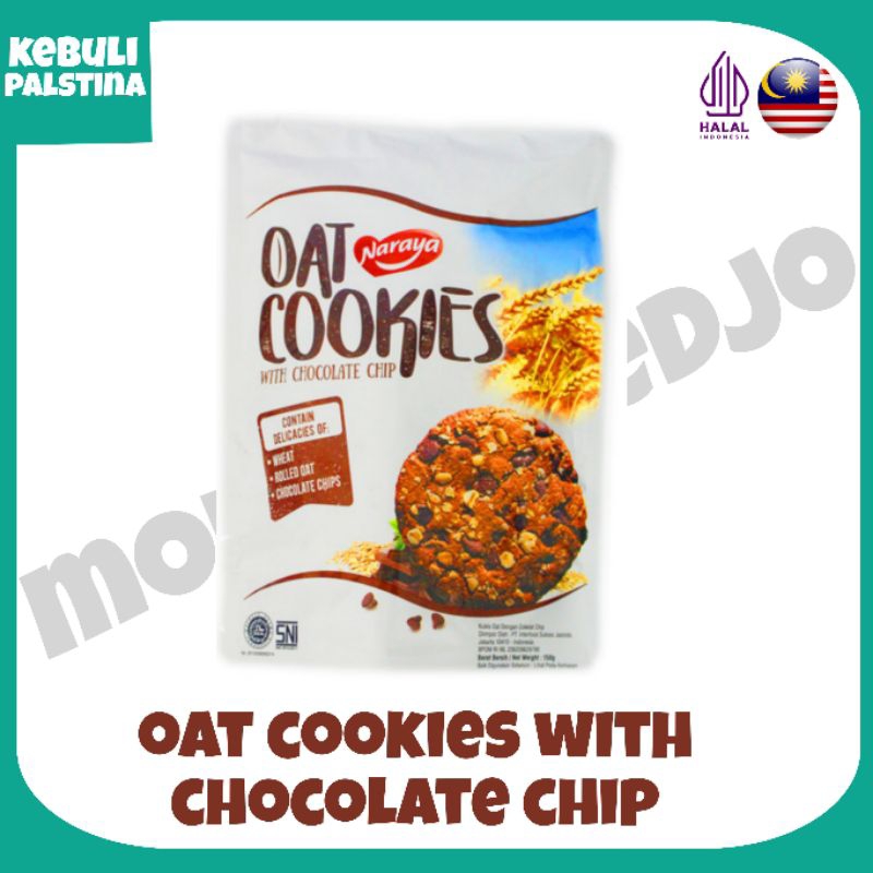 

Naraya oat cookies with chocolate chip 320 gram Exp 9/11/2025
