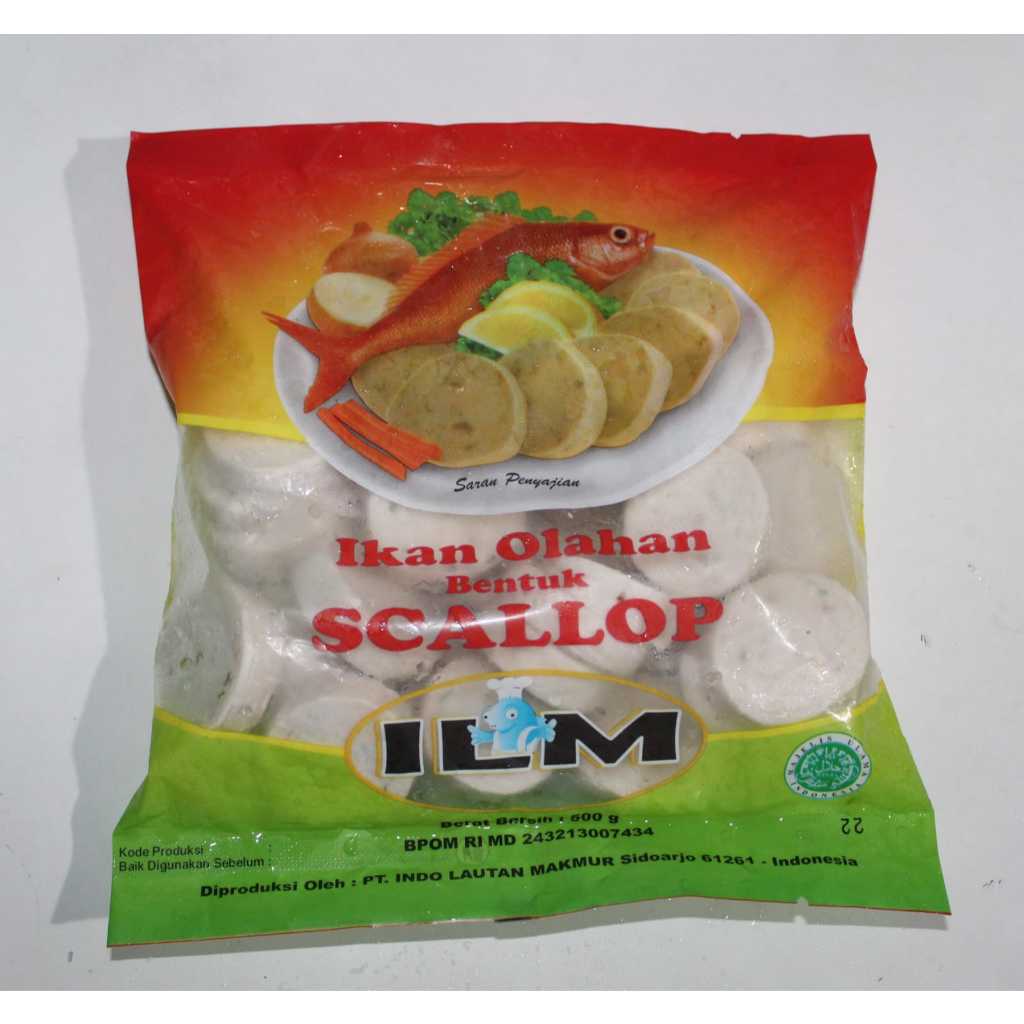 

ILM scalop premium/ Olahan Ikan Bentuk scallop 500 gram