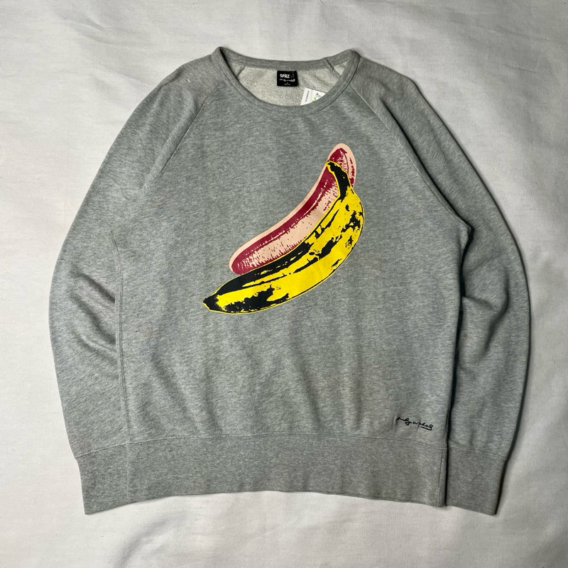 CREWNECK ANDY WARHOL X UNIQLO ORIGINAL - MERCH MUSIK - KAOS BAND - PINK FLOYD - ARCTIC MONKEYS - THE