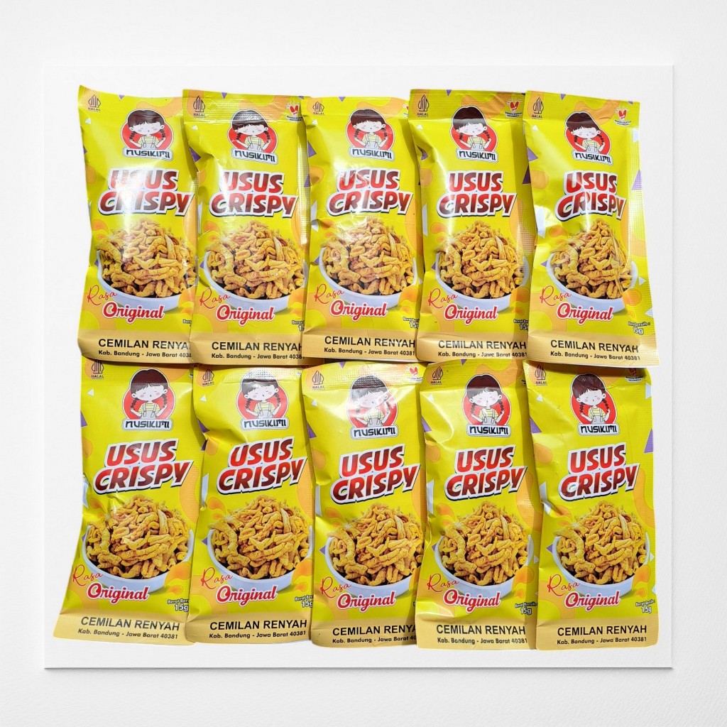 

Usus Crispy Rasa Original NUSIKIMI 15g 10pc / Usus Krispi Renyah / Camilan / Camilan Renyah
